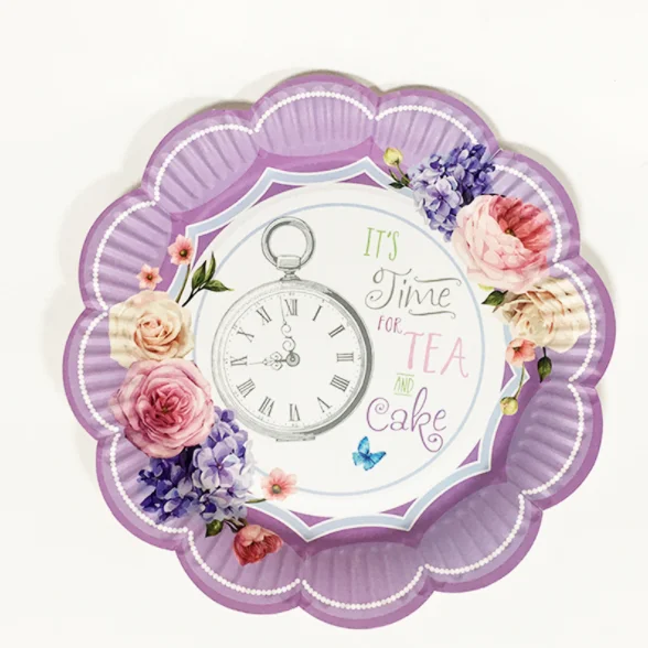 Wholesale Paper Plates Party Supplies Bronzing Disposable Party Paper Plates