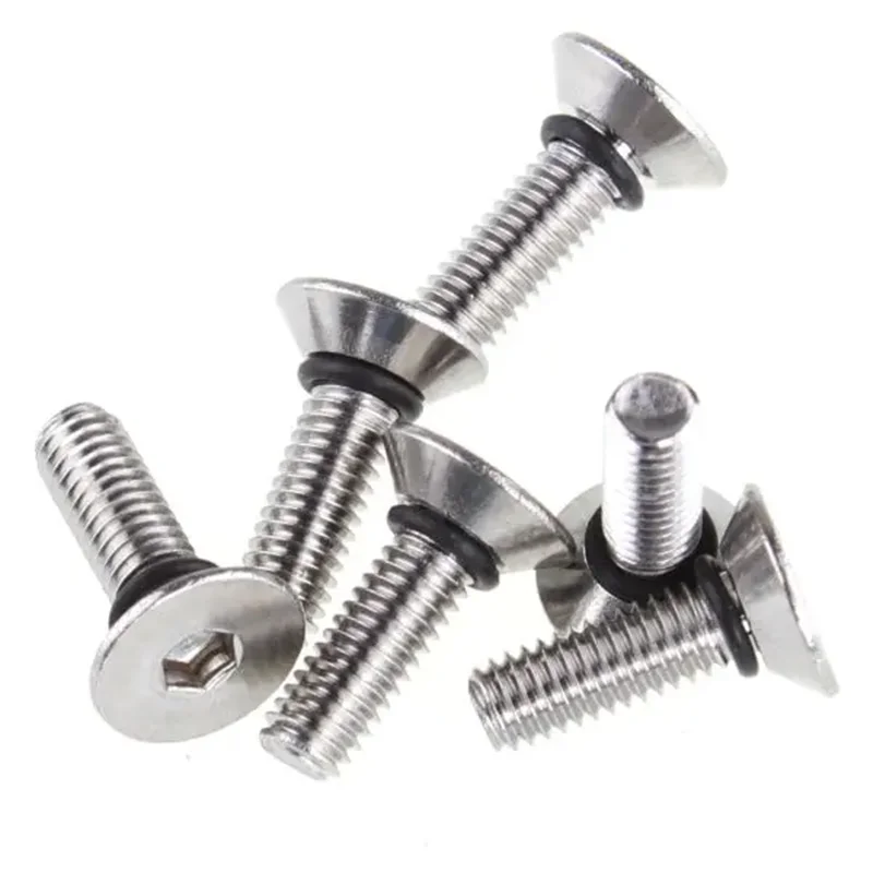 M2 M3 M4 Self Sealing Screw Phillips Pan head Waterproof O Ring Screw Bolt Countersunk Flat Head Screw With Gasket