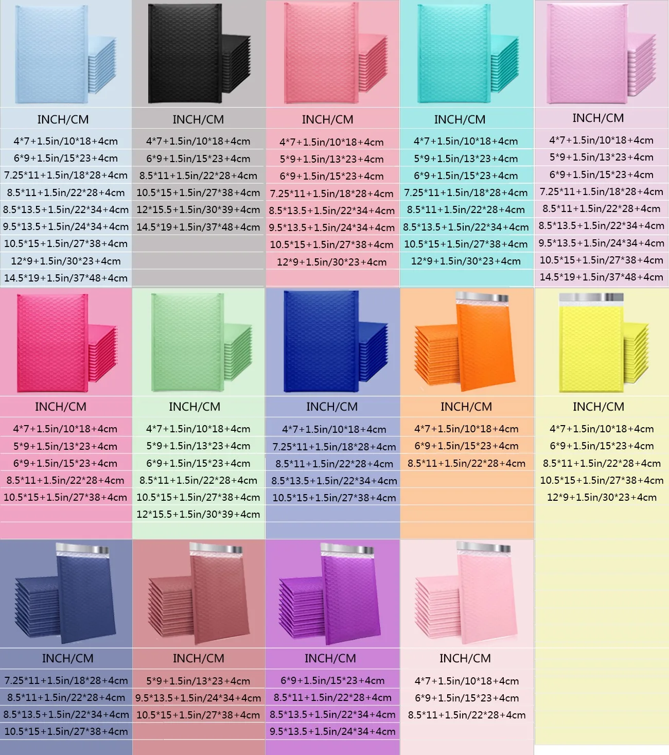 Bubble Mailer Envelope Bags Shipping Mailing Mailer Poly Biodegradable Plastic Custom  Envelopes Bubble Envelopes Mailing Bags