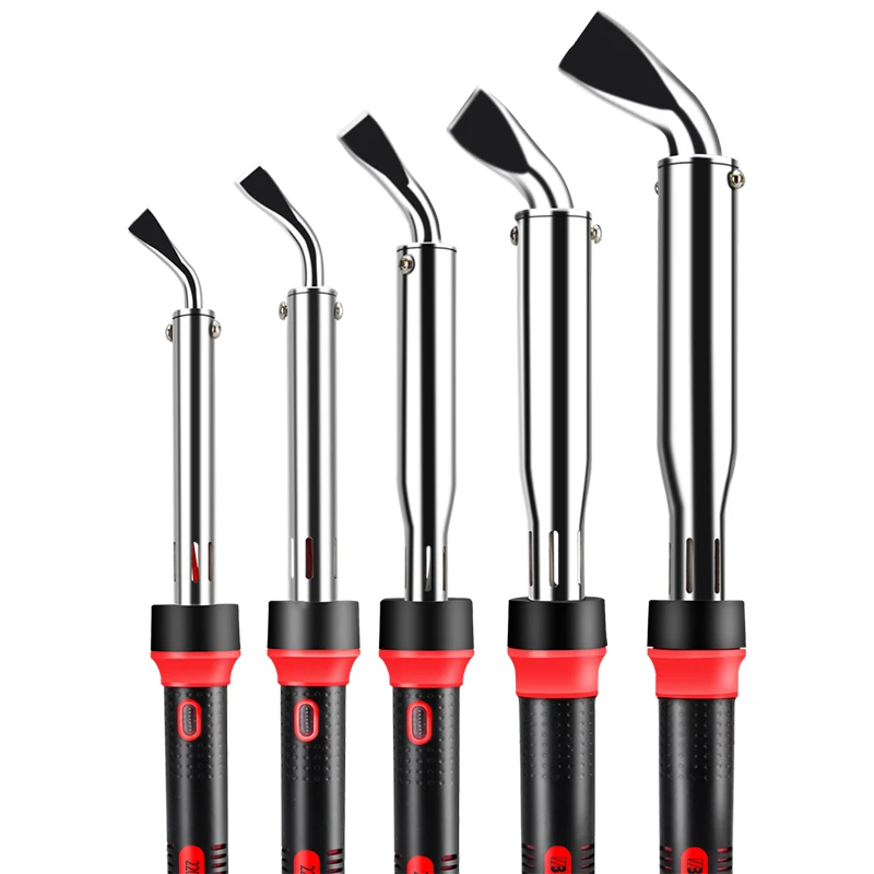 high quality temperature controlled soldering iron ceramic heaters portable soldering gun iron with suction soldering tips 200W