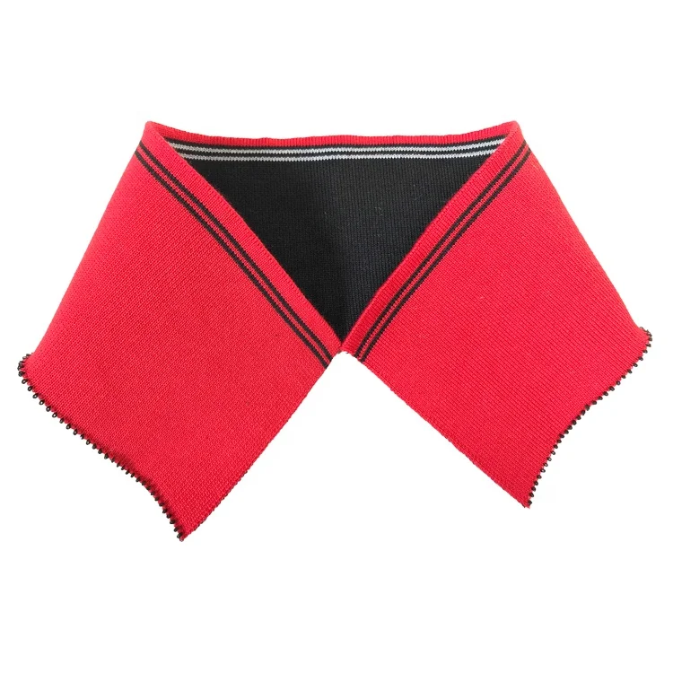 
polyester double sided flat knit jacquard rib collars for T-shirt polo shirt garment accessories 
