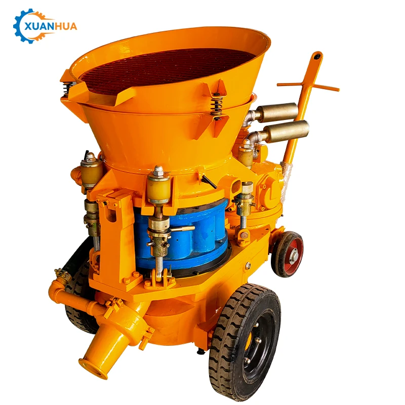 pz5P portable pneumatic mining dry mix cement shotcrete gunite machine