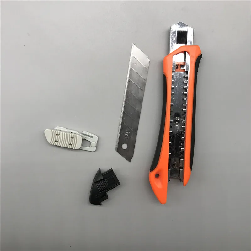Cheap ABS plastic sliding blade snap off utility safety box cutter knife