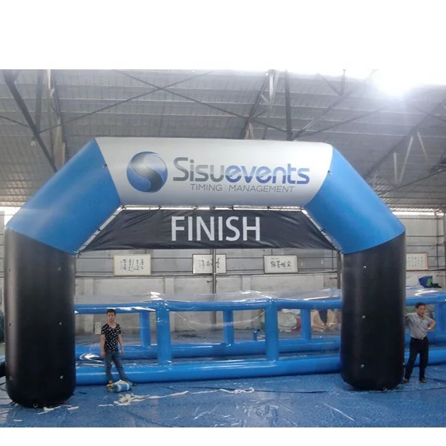 Giant inflatable finish line arch for advertising