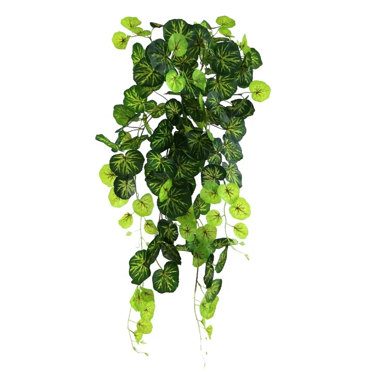 Искусственный пестрые pothos завод Буша висит втулка для садовое украшение на