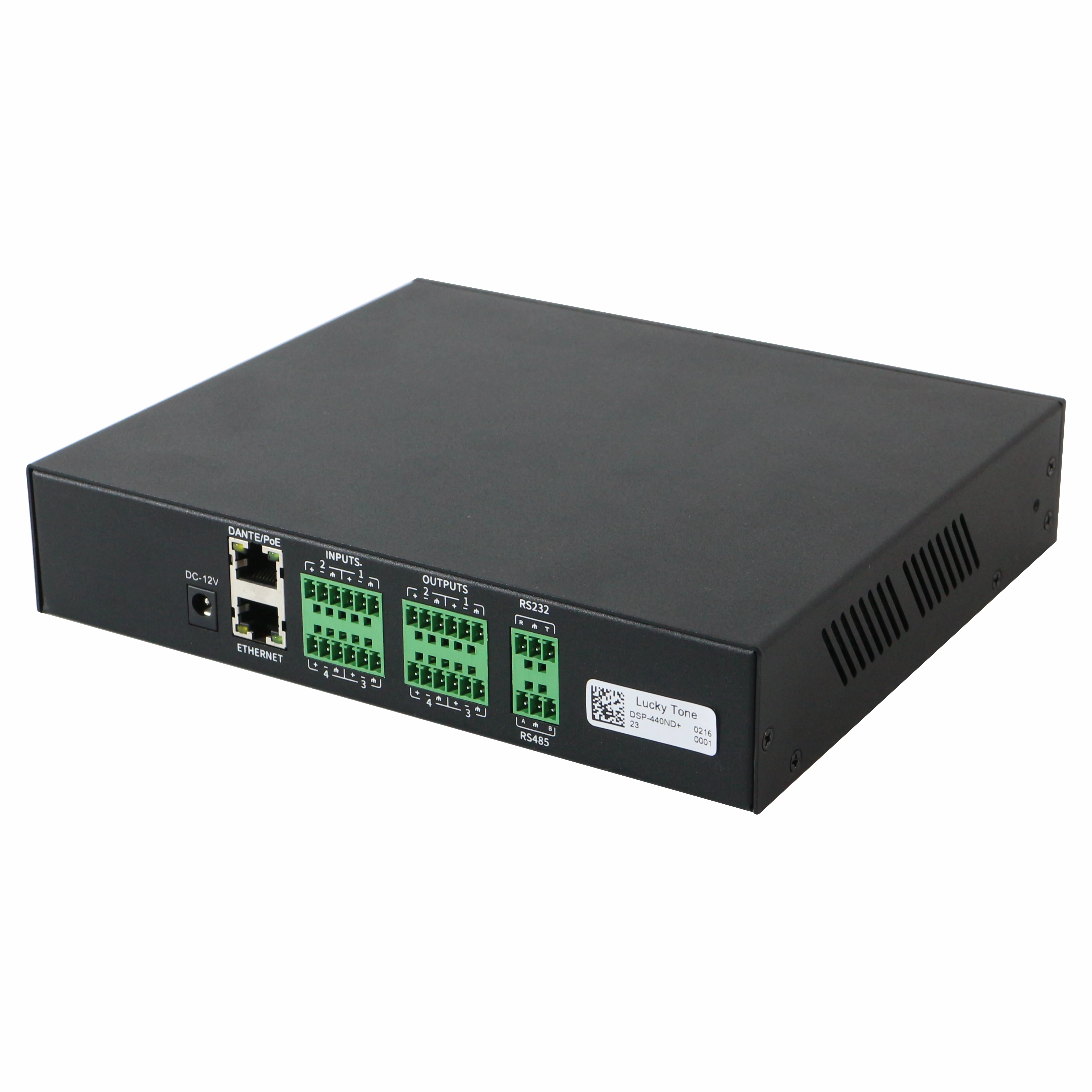 Аудиопроцессор Dante 4 в Out DSP с USB звуковой картой для воспроизведения музыки/записи и видеоконференции