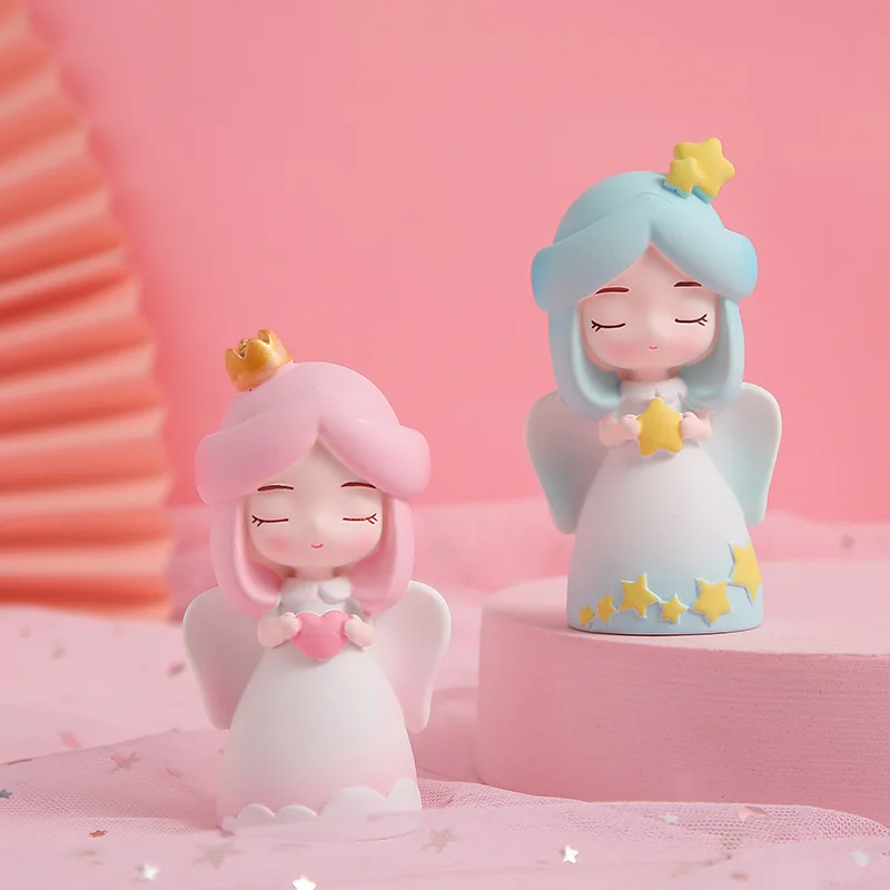 
Полимерные поделки Ангел принцесса статуя торт вечеринка украшение DIY Мини скульптура 