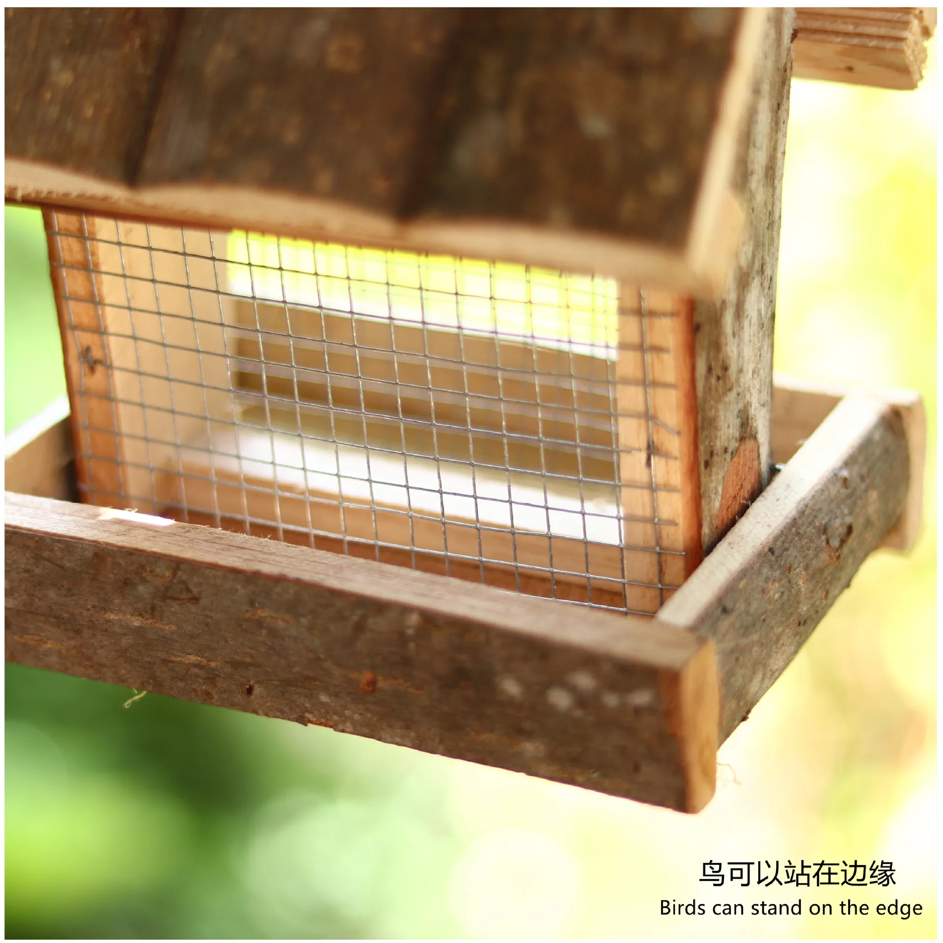 hanging bird house outdoor garden patio garden decorative pet cottage distressed leaves wooden birdhouse