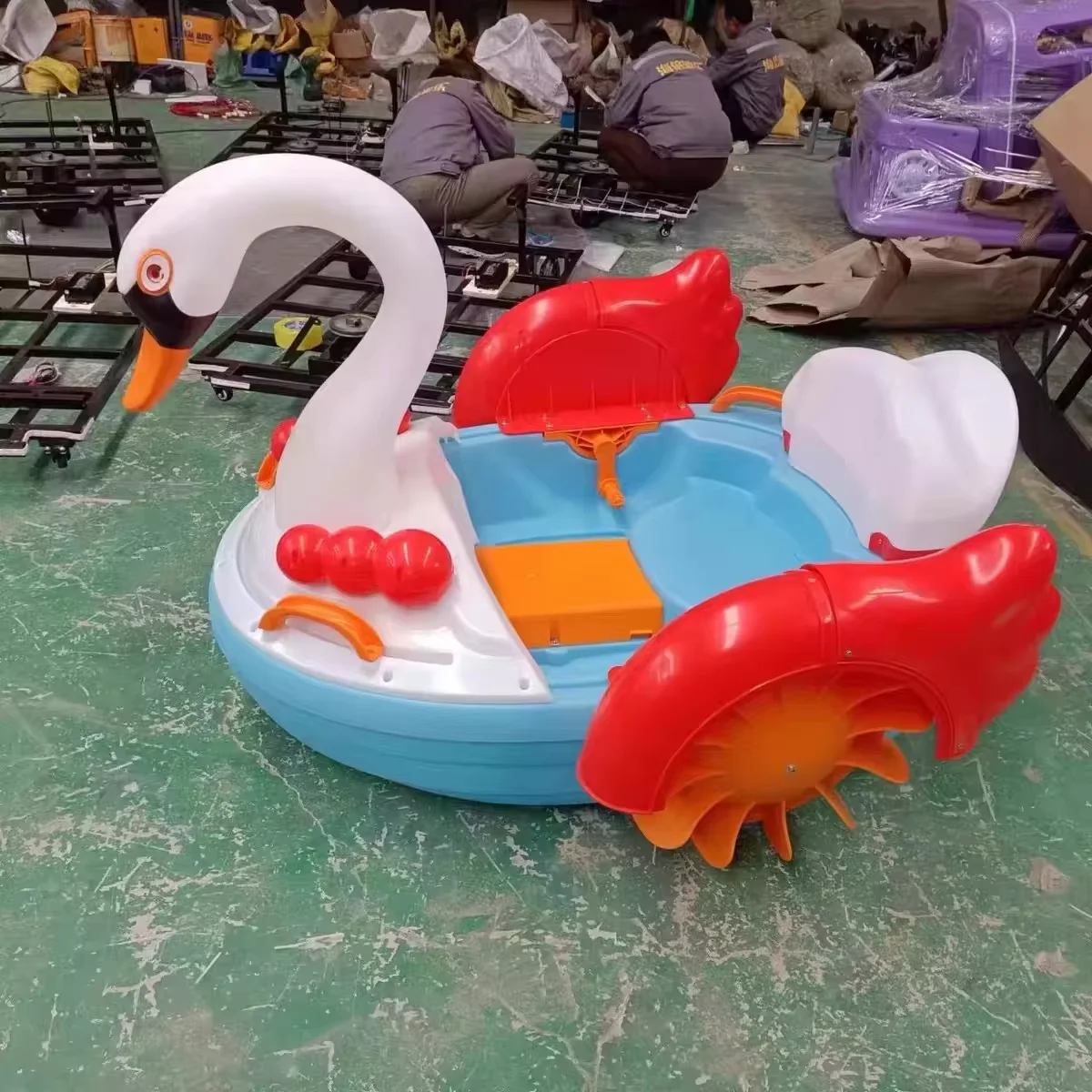 Summer water park factory direct sale swan swimming pool paddle boat for adults and kids