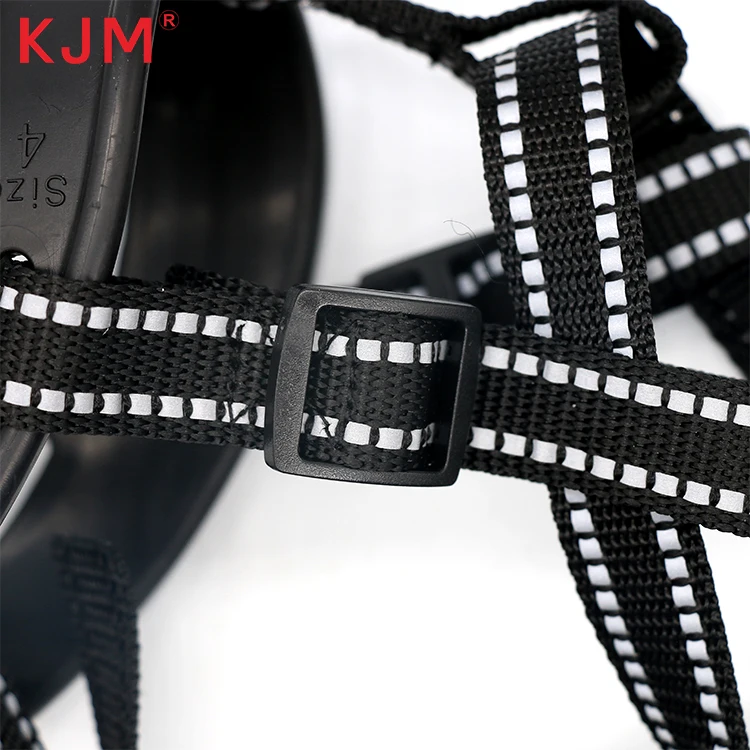 KJM Manufacturer free sample pet products dog mask adjustable leash anti-bite pet training dog muzzle high quality
