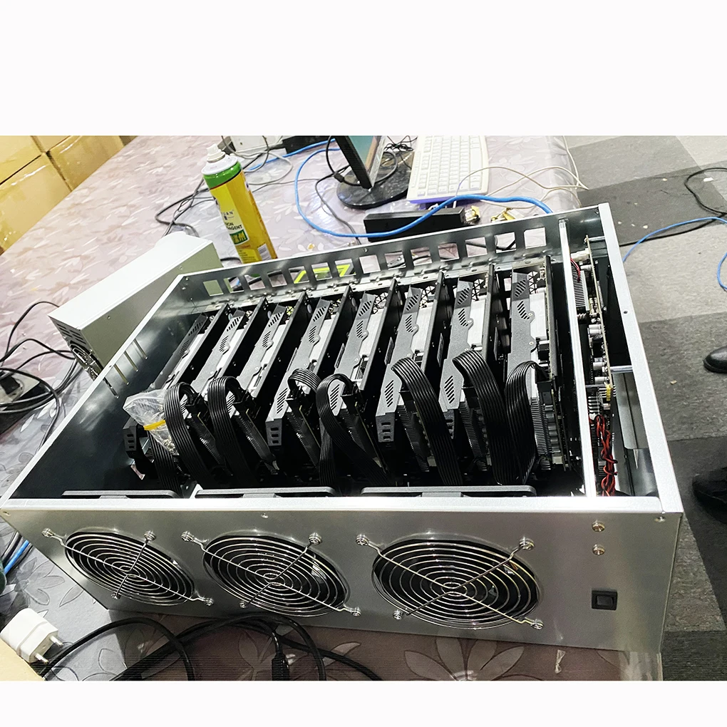  Графические карты rx580 8 Гб оборудование для майнинга 225mh/s-230mh/s eth miner 8gpu ГБ с блоком питания 2500