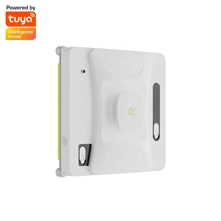 Dual water tank with 360 degree spraying window cleaner Tuya APP control 75W 2.4 square meter per minute window cleaner robot