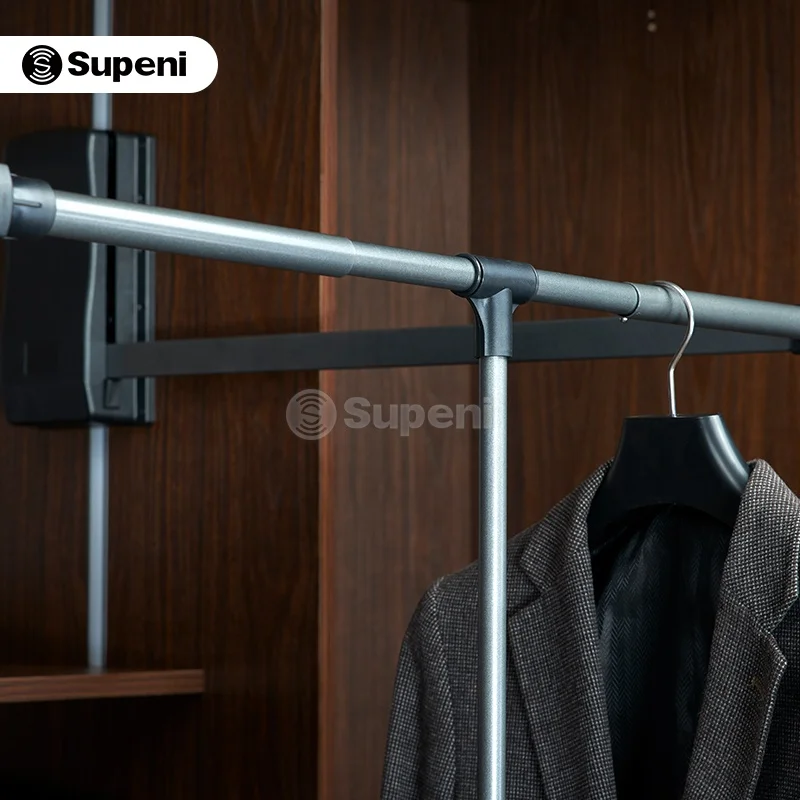 Вешалка для сушки одежды Supeni, вешалка с крючками, подъемный стержень для гардероба