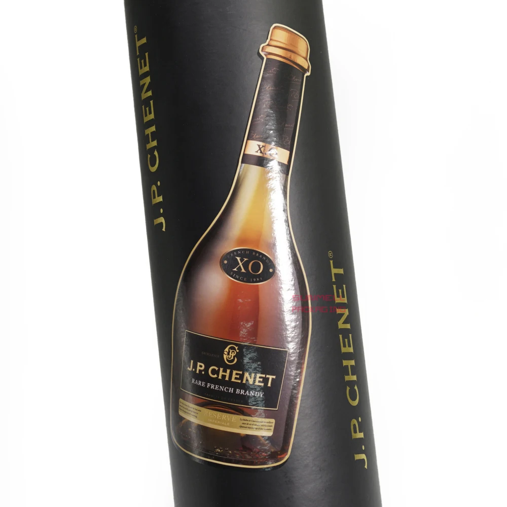 High Quality Tube Packaging Wine Bottle Gift Box Custom Cardboard Round Wine Gift Box For Wine