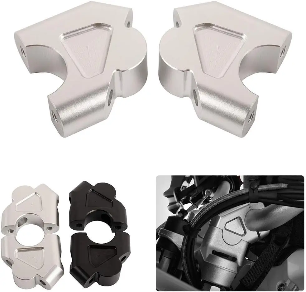 Factory Customization Motorcycle Handlebar Riser Extension Clamp Kit Aluminum Handlebar Adapter Brackets