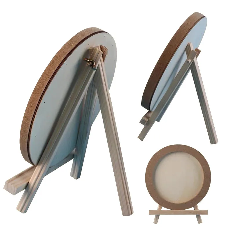 Customized Size Round circle Sand tray clay frame Home Decor MDF Photo Frame Decor gift interactive diy Creative frame for kids