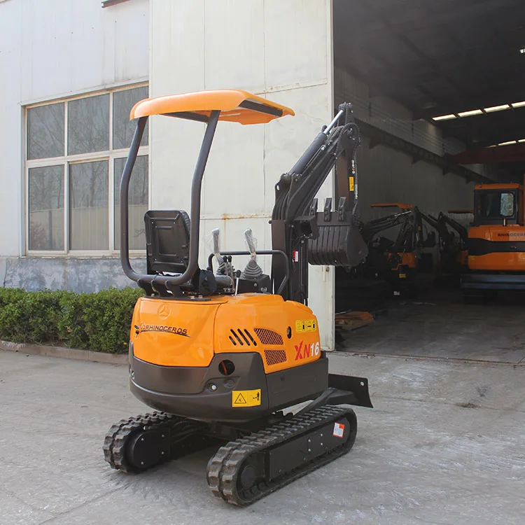 Rhinoceros XN16 China Best Price Mini 1.5Ton Farm Crawler Mini Excavator For Sale Mini Digger With Import Kubota Engine