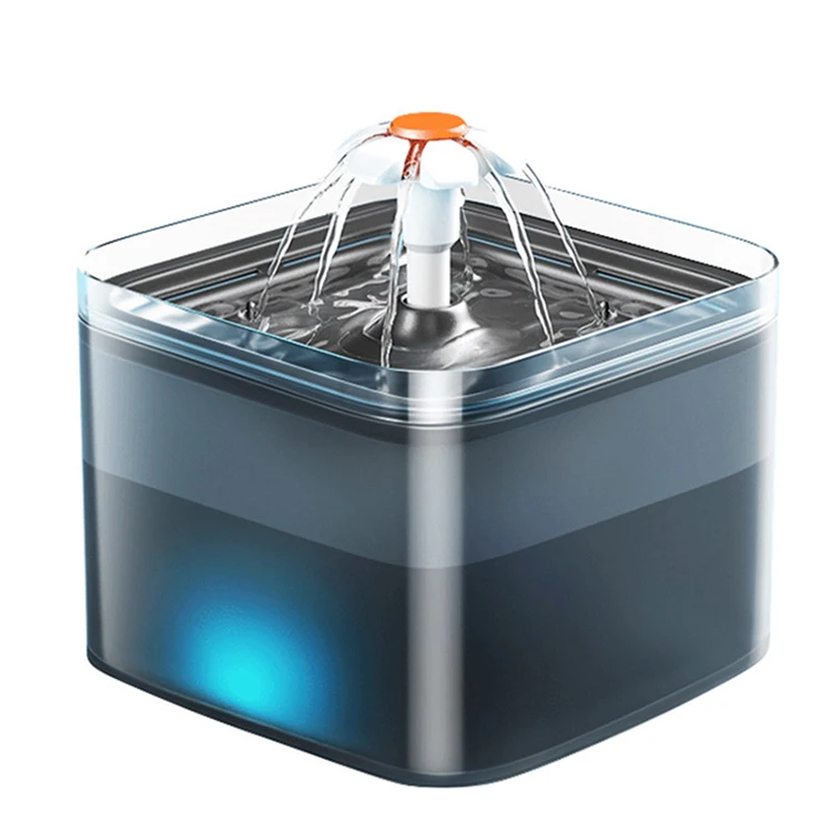 Dropship Automatic Cat Water Fountain Filter Indoor 2L LED Drinker for Cat Water Dispenser Pet Drinking Fountain for Cats Feeder