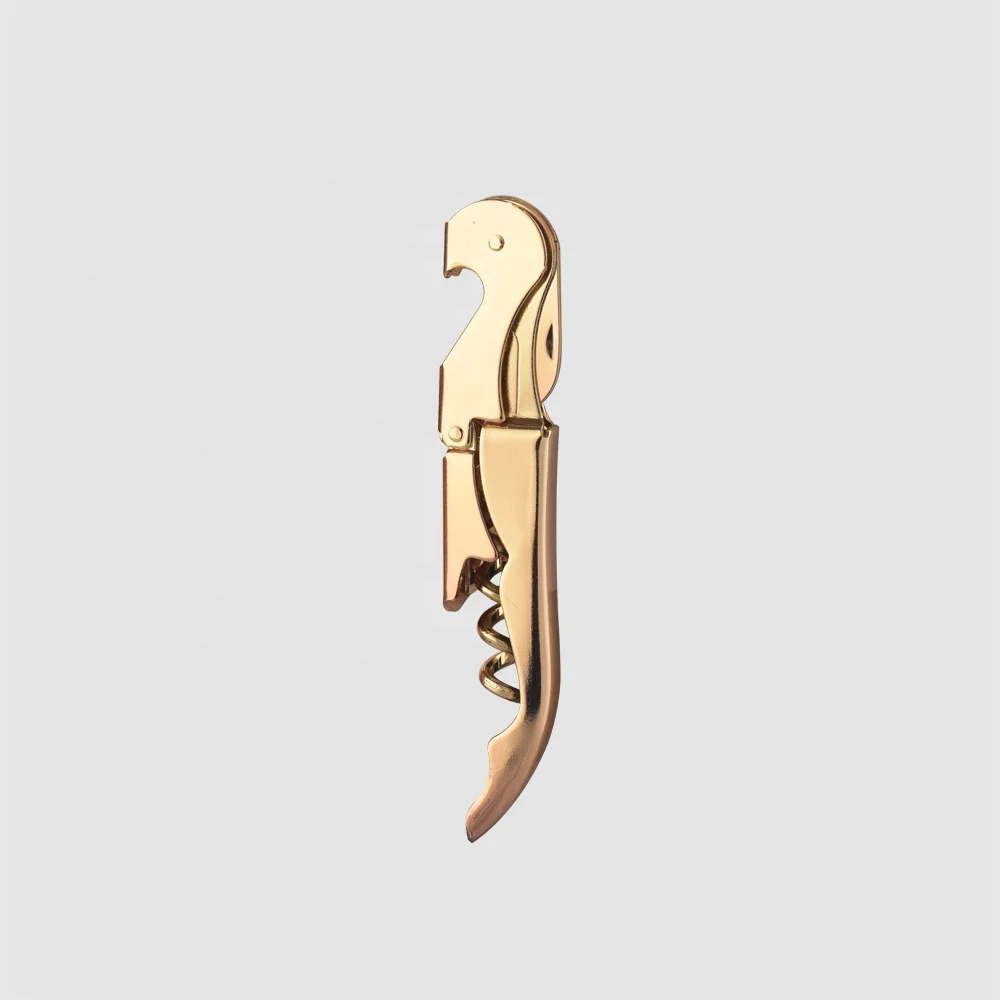 Factory Direct custom can luxury multifunction lever cork screw bartender gold stainless steel wine bottle top corkscrew opener