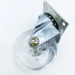2022 Newest 1/1.5/2/2.5 inch PU caster wheels, PU Crystal furniture wheels