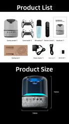 X16 64G 4kHD TV Game Stick Built-in 20000+ Games Wireless Gamepad Retro Handheld Game Player for GBA/DC