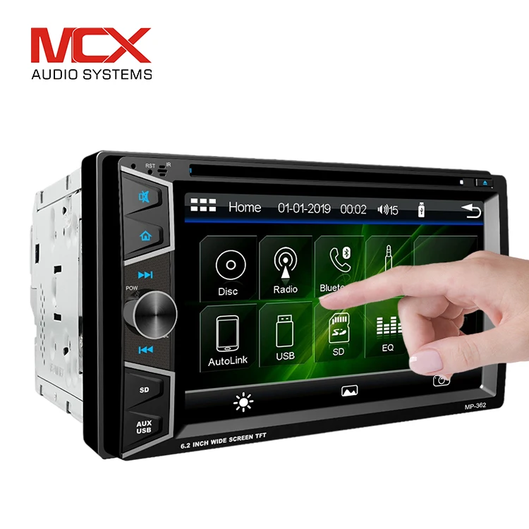 The factory sells car Radio DVD player 6.2-inch dual Din GPS Wifi BT Radio Universal models