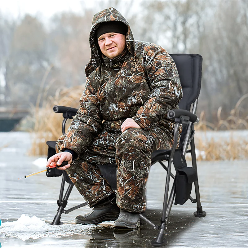Seat Heating Cordless Winter General Use 3 Levels Heat 4 Pockets Outdoor Activities Sports Heated Camping Chair