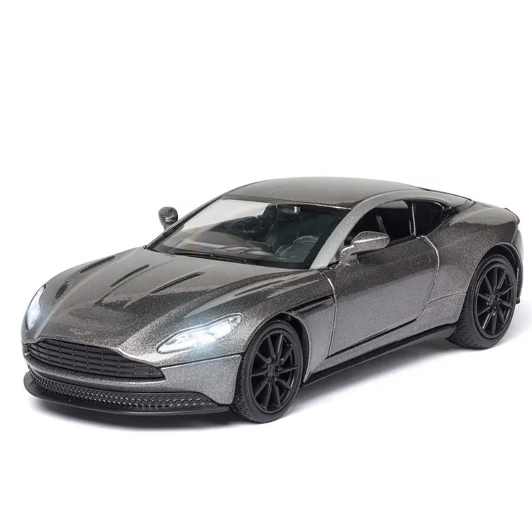 1:32 Diecast Toy Aston martin DB11 AMR  Pull Back Alloy Car With Sound And Light Mini Race Car Toys