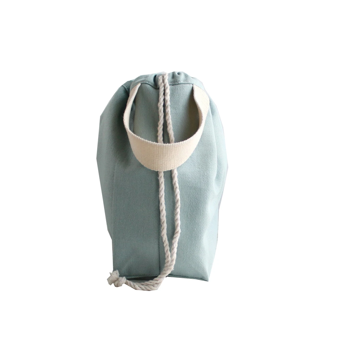 Canvas Knitting Project Bag Yarn Storage Tote Organizer Crochet Drawstring Bag