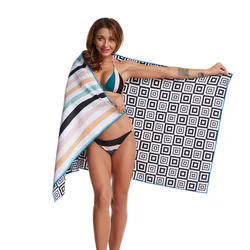 Sample Free Microfiber Sandfree Custom RPET Waffle Beach Towel