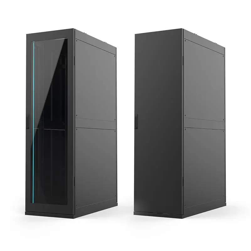 ningbo lepin factory  custom glass door 42U  CAC  server rack IDC network cabinet  price list