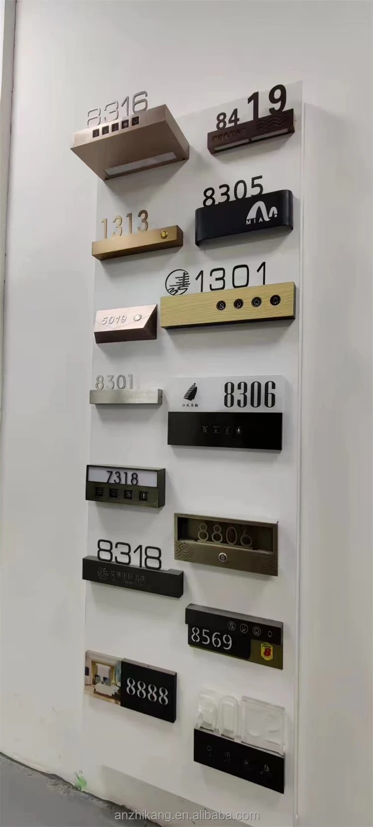 ANZHIK factory supply D3-TY-H Digital Room Door Number and Plate for Hotel, Apartment and House