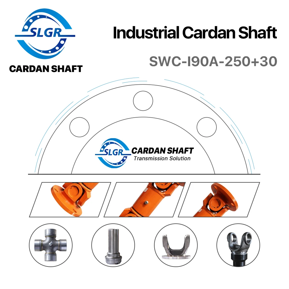 
SLGR JNZ011 Honest Manufacturer Universal Joint OEM Stainless Steel Material Cardan Shaft SWC-I90A-250+30 Origin Certificate 