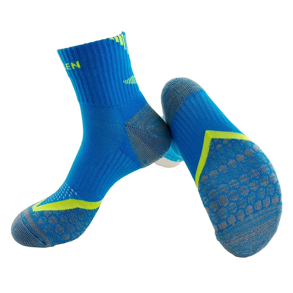 New Product Green 100 Cotton Sublimation Sports Socks Men Brand