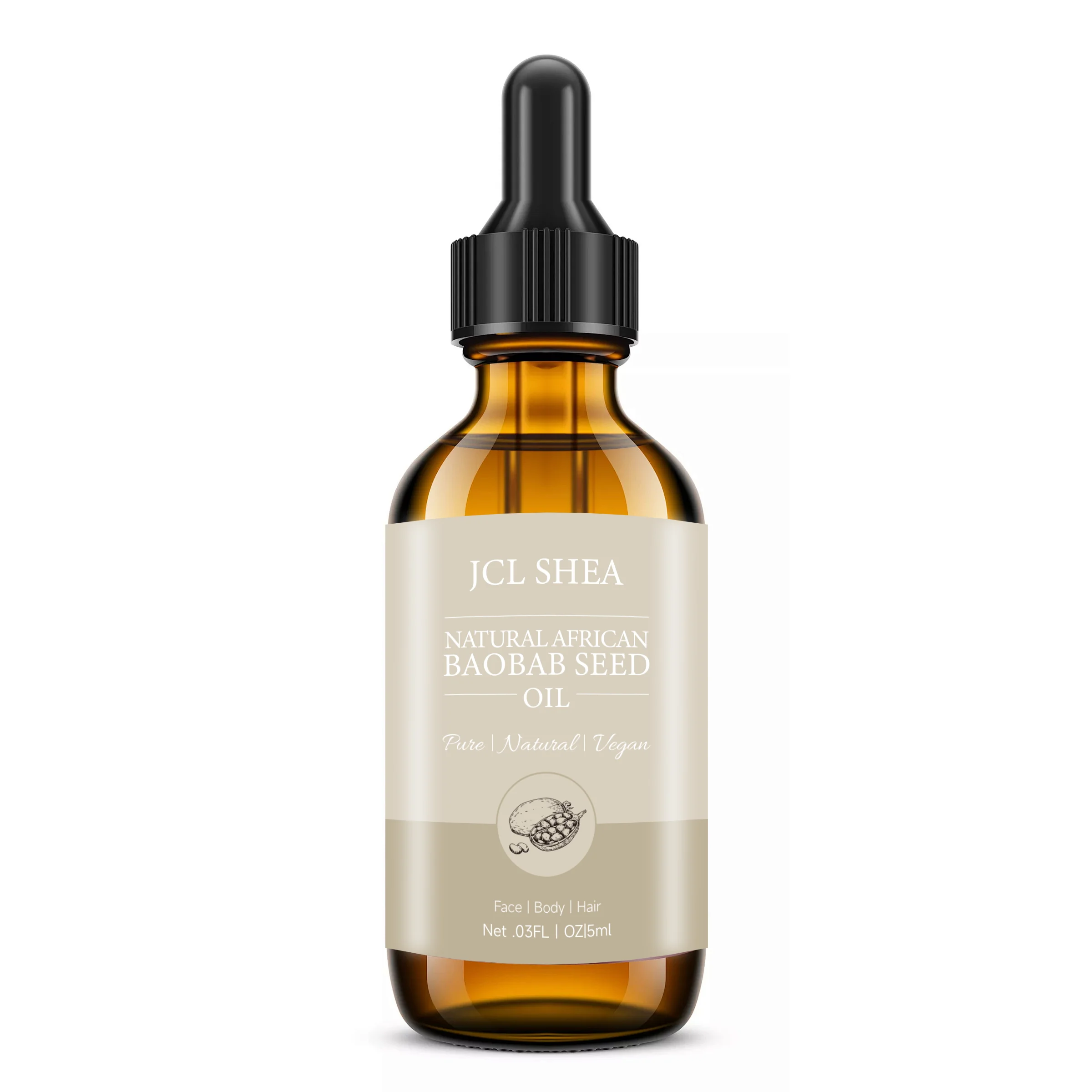 15ml Wholesale Bulk Pure Baobab Oil Natural Organic Hair Care Baobab Oil