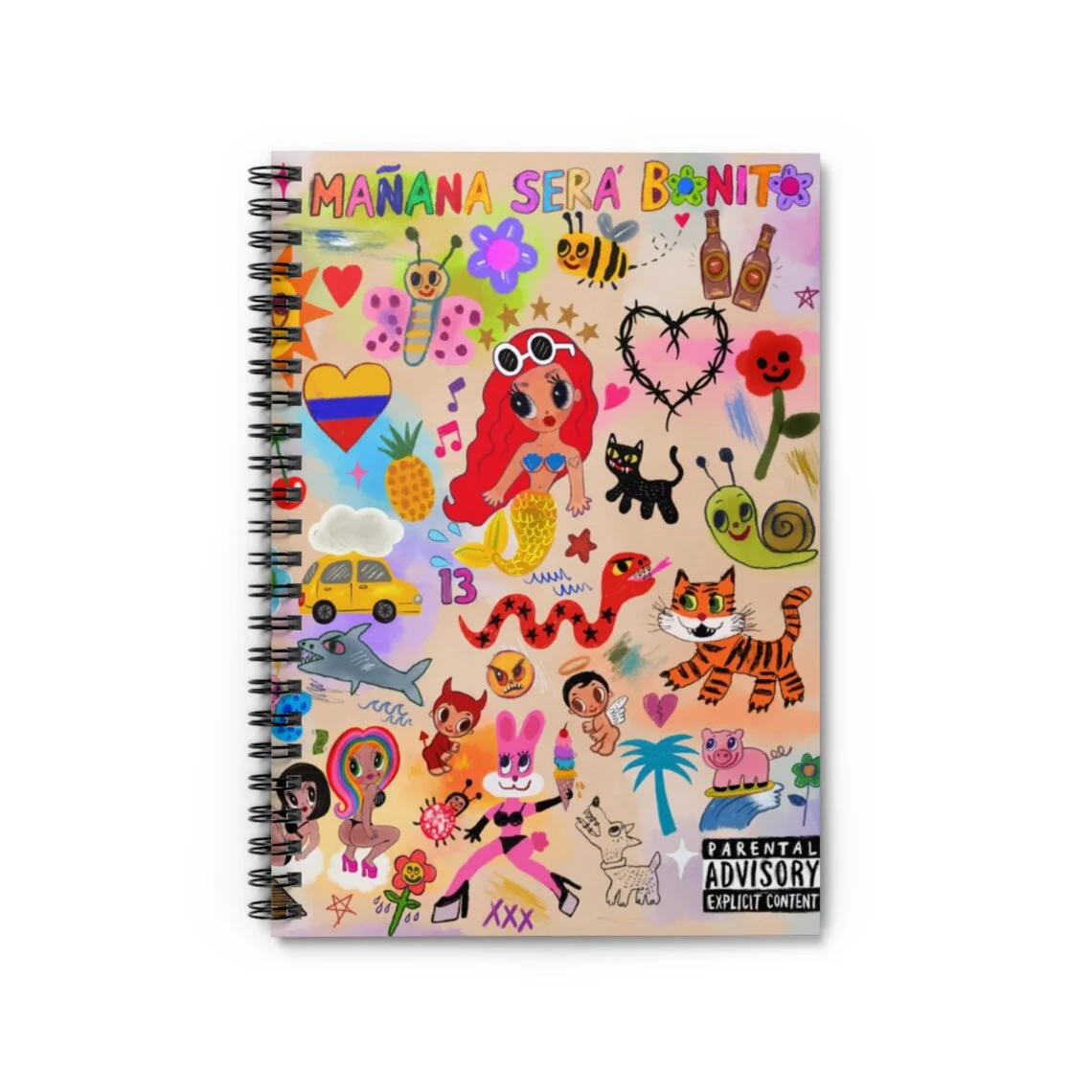 Hot Selling Sublimation Heat Transfer Coated Notepad A4 A5 Coil Book Customized Printed Karol G Notebook for students