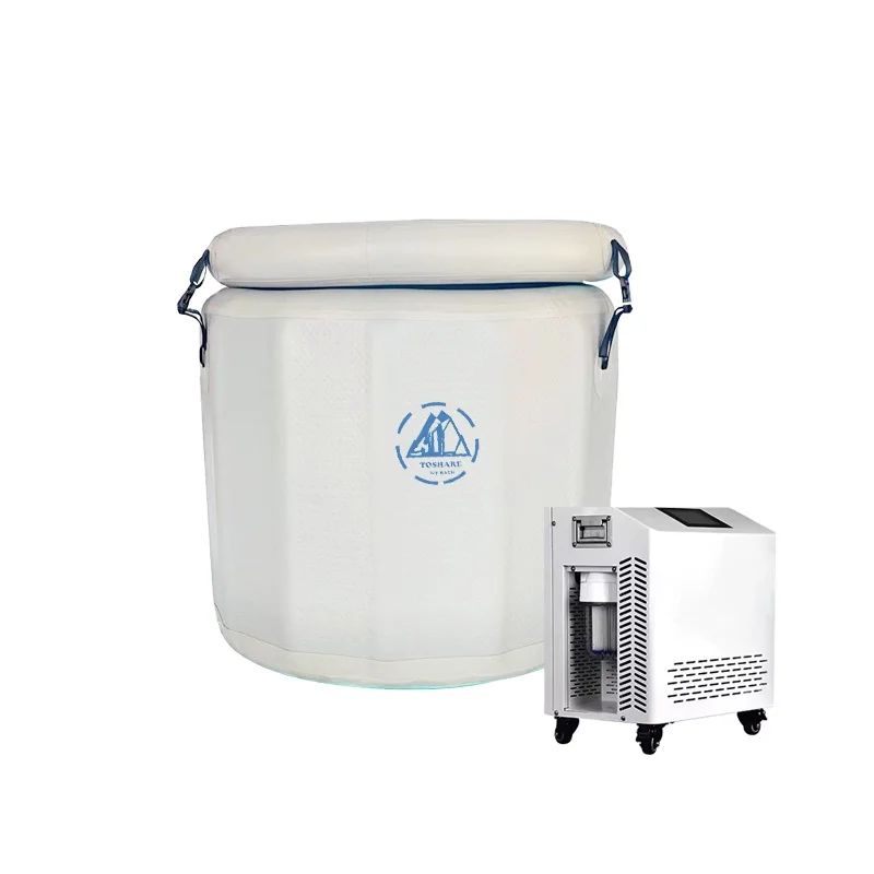 TOSHARE Customizable Inflatable Barrel Ice Bath Tub Non-Inflatable Cold Plunging Spa Unique Ice Bucket Design