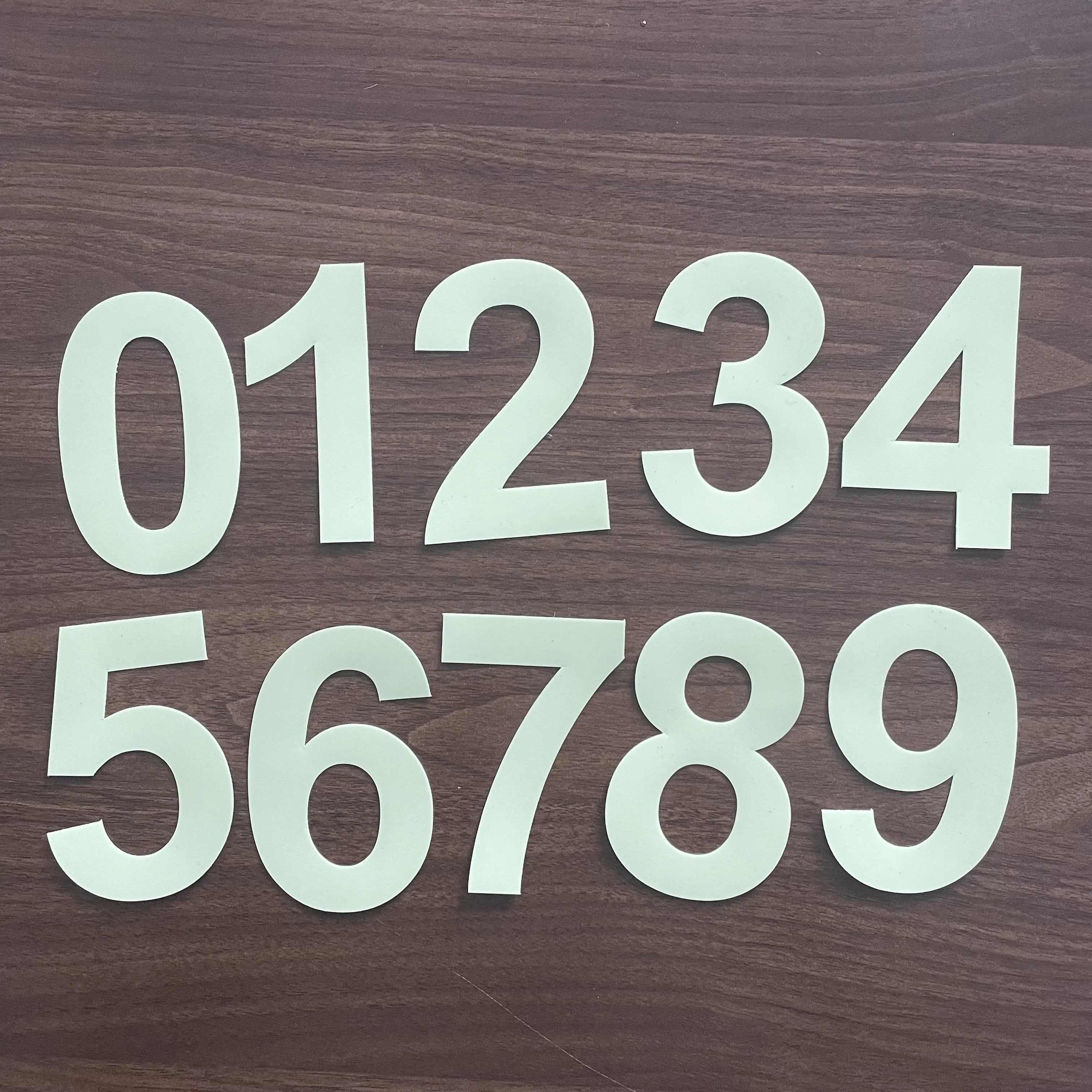 vinyl number decals custom small and big luminous glow in the dark house numbers
