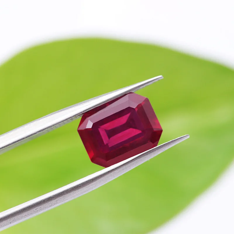 MEDBOO Fine Jewellery Manufacturer African Emerald Cut Real Natural Ruby Gems Loose Gemstones For Jewelry Making