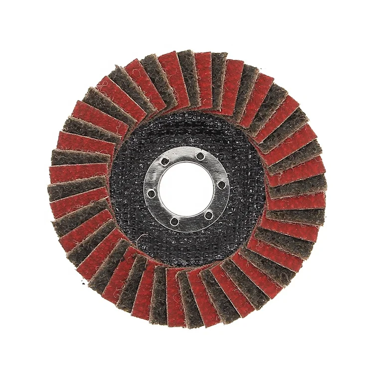 Abrasives Tools 4.5 Inch 80# Zirconium Oxide  Nylonred Sand 115Mm Abrasive Flap Disc