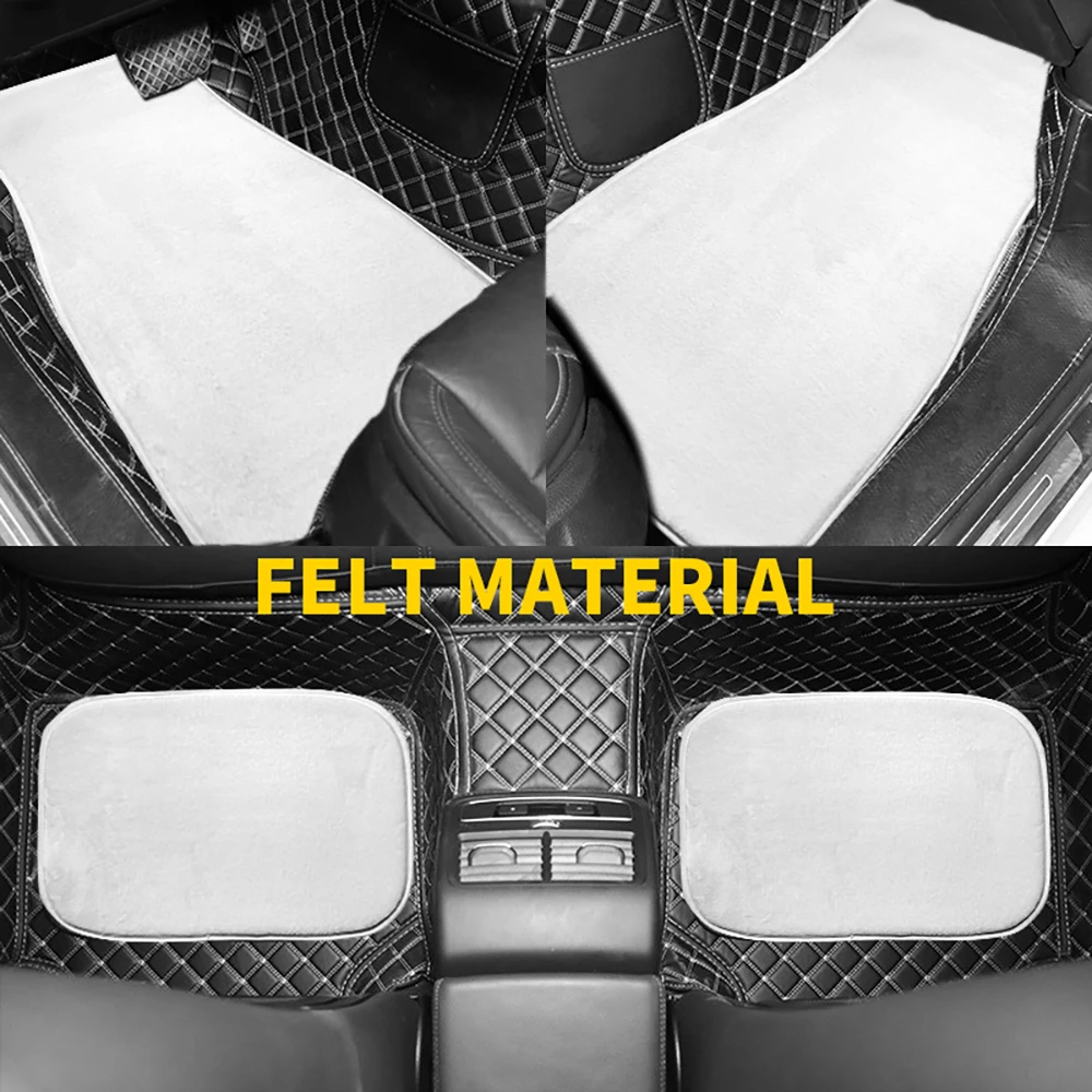 Wholesale Front Rear Universal Size Foor covering fancy felt car floor mats