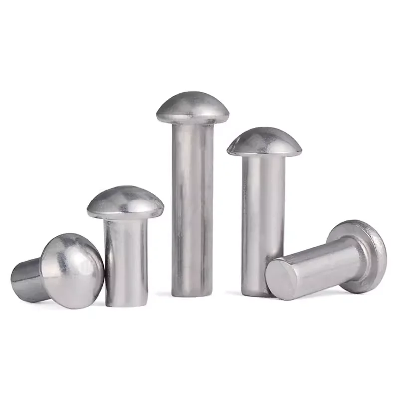 Remaches Rivet M4 Manufacturer Stainless Steel Solid Rivets Dome Mushroom Head Aluminum Punch Rivet GB1011 GB871 DIN674