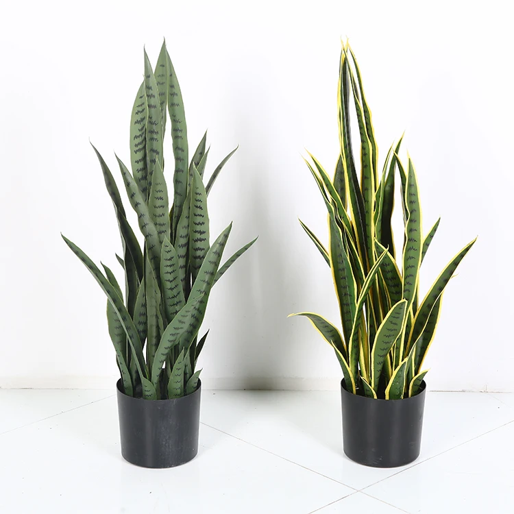 Высококачественное домашнее украшение, змеиное растение Sansevieria Trifasciata, тигр Пиран, Орхидея, Зеленые искусственные комнатные растения