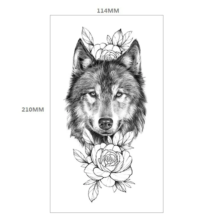 wholesale Wolf tattoo eagle tattoo flower tattoos