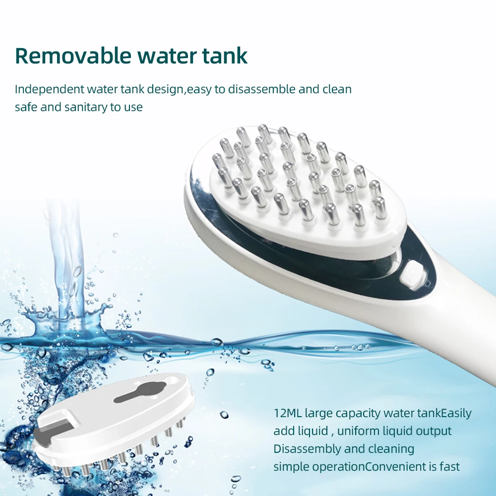 portable EMS hair growth comb  laser comb hair brush