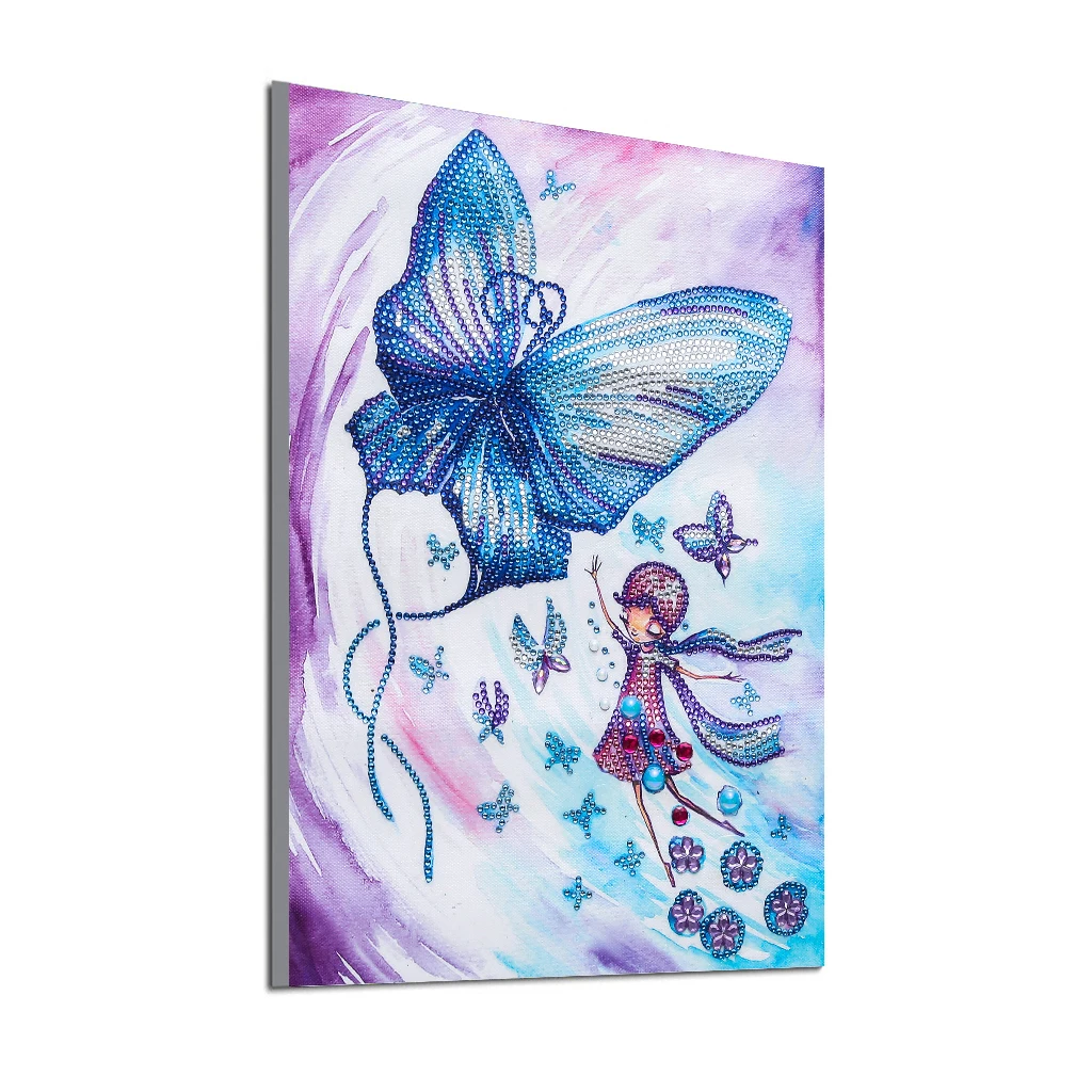 
Chunzhen Customized 30*40cm DZ516 3d Handmade Paintings On Canvas Diamond Painting Butterfly 