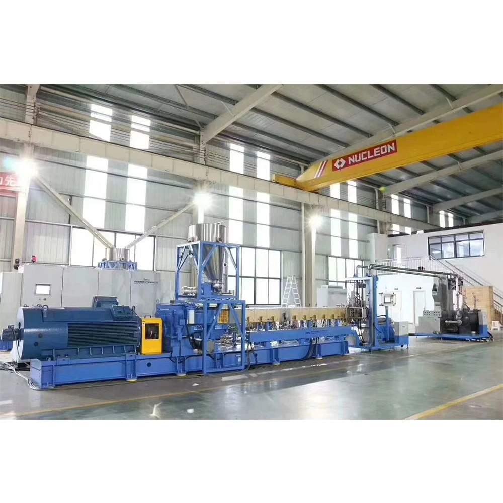 Высококачественные высокоэффективные полностью автоматические модифицированные частицы расплава выдутого материала двойной винт PP гранулы производственная линия