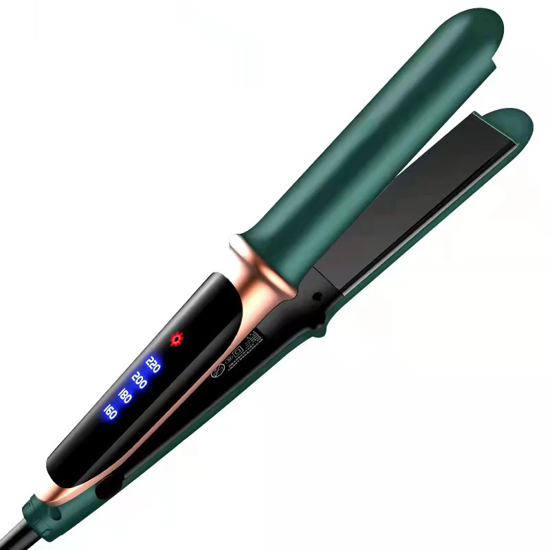 Electric Hair Clip and Comb Flat Iron Straightener Curl Set