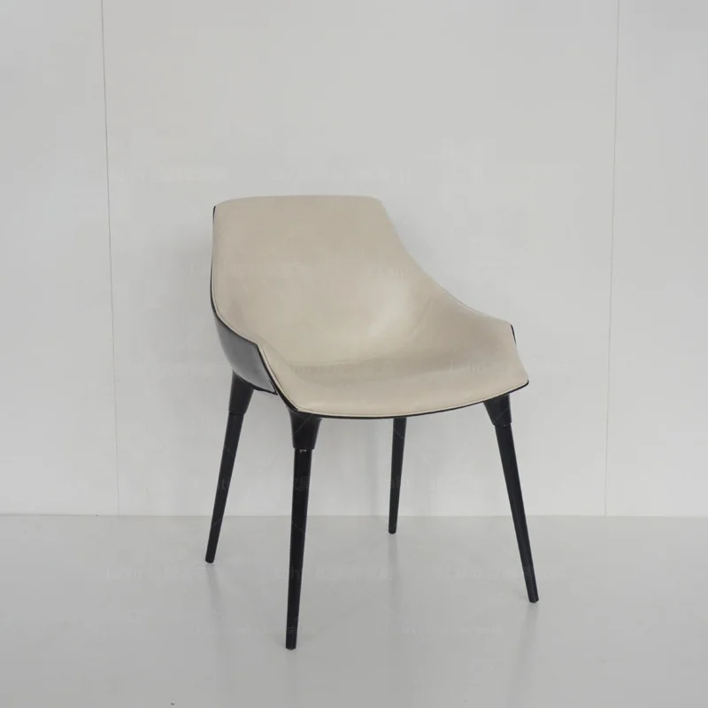 Direct Selling classic genuine leather chairs dining room furniture nordic style leather chair for events