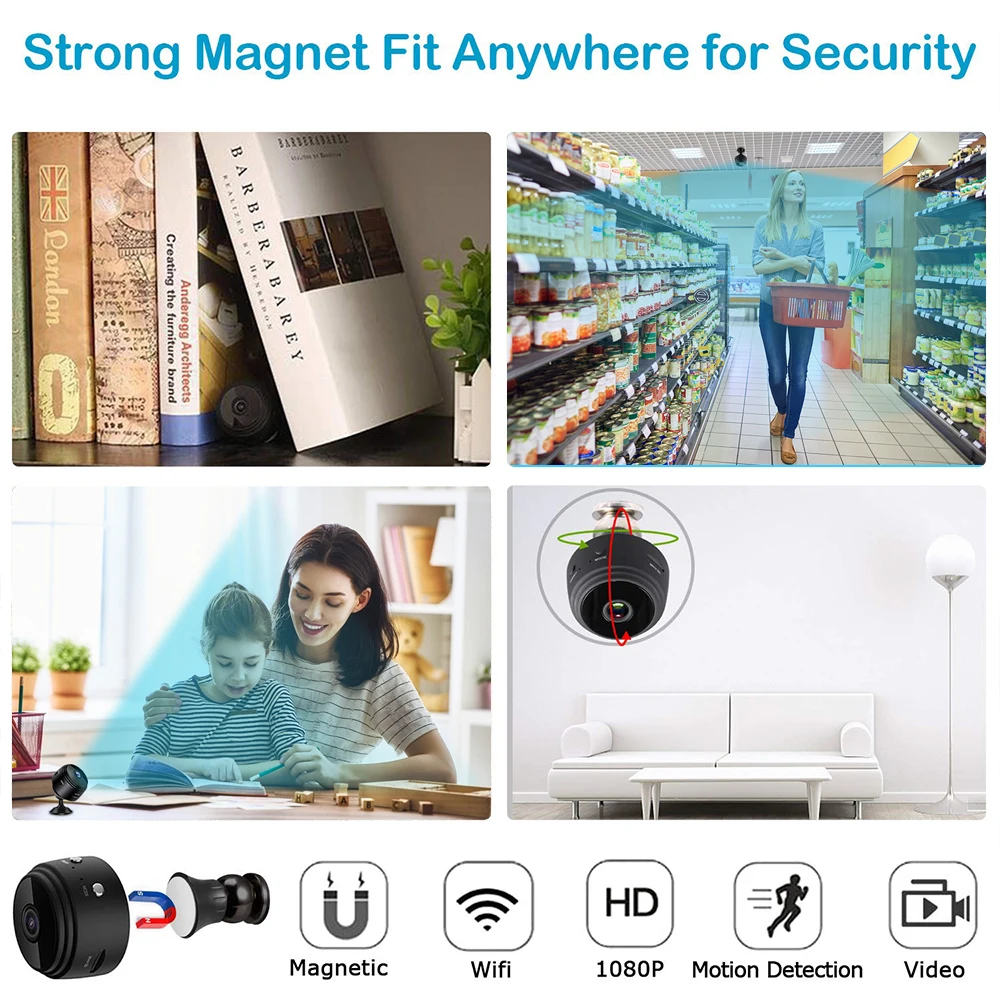  Небольшая скрытая мини-камера wifi Беспроводная